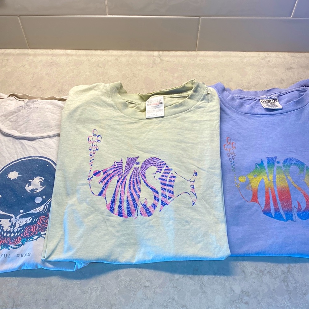Bundle of 3 Vintage Phish / Grateful Dead T-Shirts